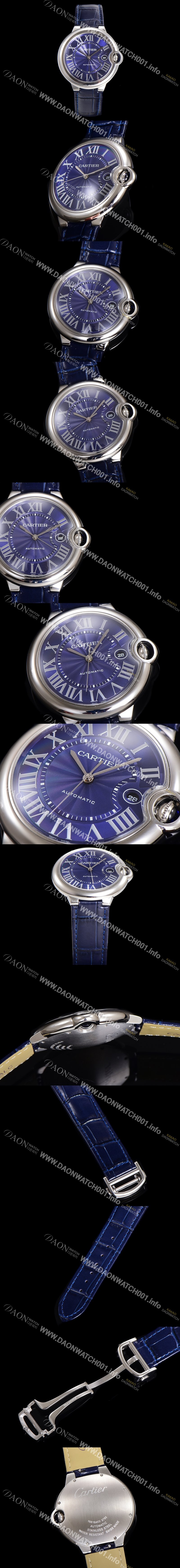 SA급 까르띠에 남성용 신상 발롱블루 WSBB0025 블루 다이얼 42mm 오토매틱 무브먼트 CAR0143 xx