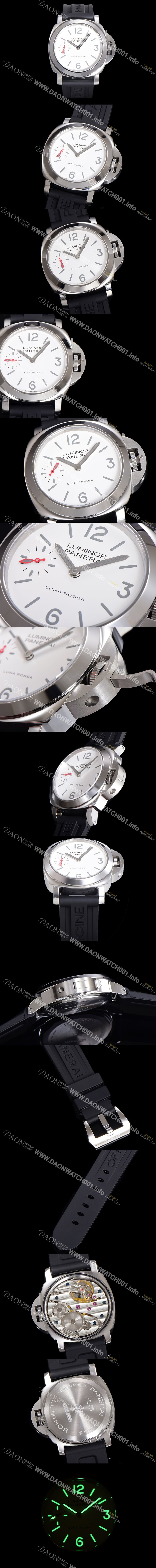 SA급 파네라이 남성용 루미노르 PAM01342 화이트 다이얼 44mm 오토매틱 수동형 무브먼트 PAN4827 xx