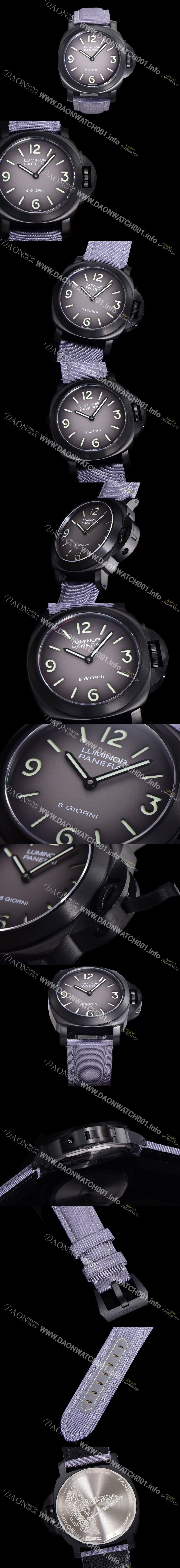 SA급 파네라이 남성용 루미노르 PAM02121 그레이 다이얼 44mm 오토매틱 수동형 무브먼트 PAN4828 xx