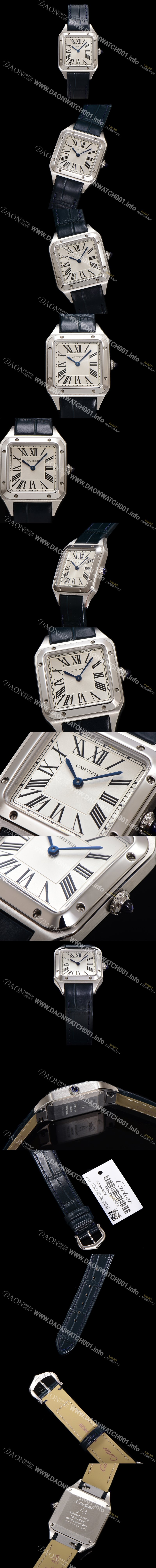 SA급 까르띠에 여성용 산토스 WSSA0023 쿼츠 38mm S 사이즈 화이트 다이얼 car69330 xx