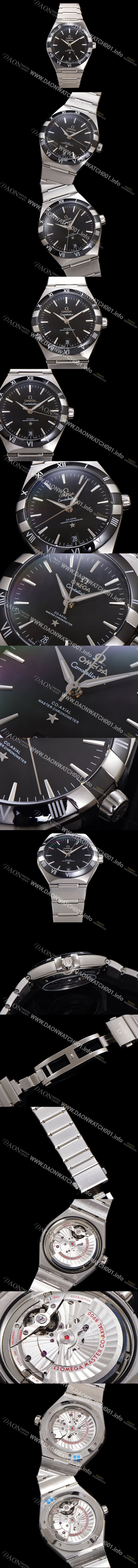 SA급 오메가 남성용 1:1수제공정! 131.30.41.21.01.001 무브UP 컨스틸레이션 코-엑시얼 마스터 오토매틱 Cal.8900타입 41mm  메탈줄 블랙 다이얼 omg20177 xx