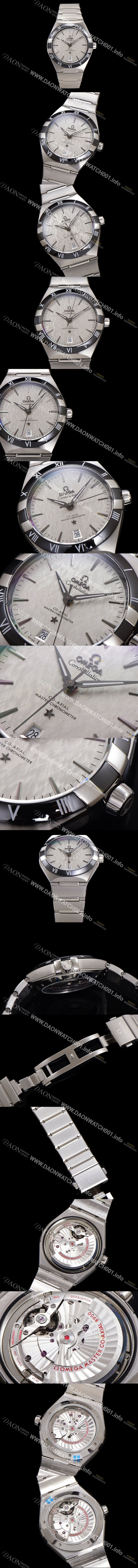 SA급 오메가 남성용 1:1수제공정! 131.30.41.21.99.001 무브UP 컨스틸레이션 코-엑시얼 마스터 오토매틱 Cal.8900타입 41mm  메탈줄 그레이 다이얼 omg20179 xx