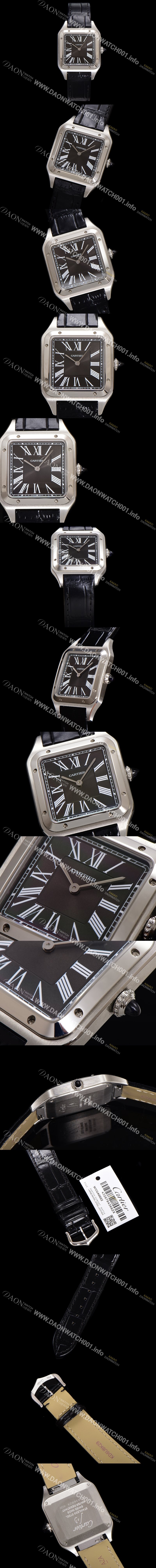 SA급 까르띠에 남여공용 산토스 W2SA0015 쿼츠 43.5mm M 사이즈 블랙 다이얼 car69327 xx