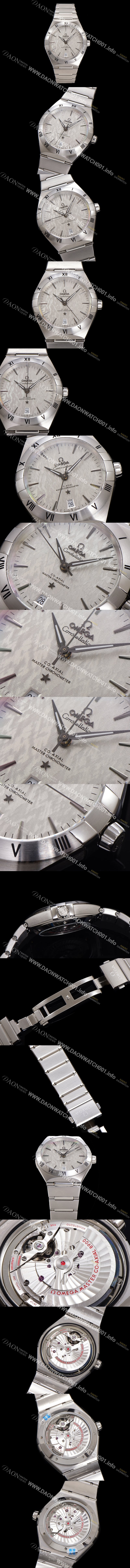 SA급 오메가 남성용 1:1수제공정! 131.12.41.21.06.001 무브UP 컨스틸레이션 코-엑시얼 마스터 오토매틱 Cal.8900타입 41mm  메탈줄 그레이 다이얼 omg20181 xx