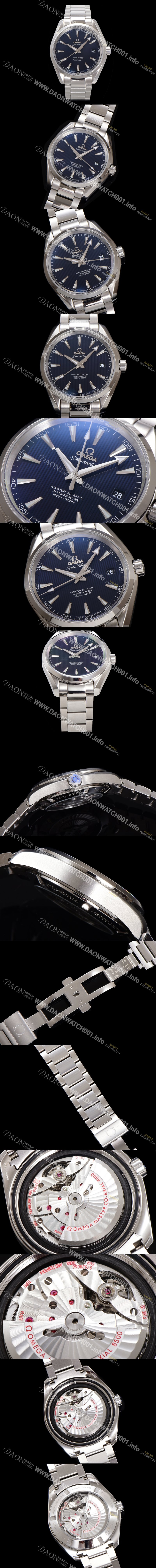 SA급 오메가 남성용 베스트셀링 씨마스터 231.10.42.21.03.003 아쿠아테라 150M 마스터 코-액시얼 41.5mm 크로노미터 블루 다이얼 오토매틱 무브먼트 omg20222 xx