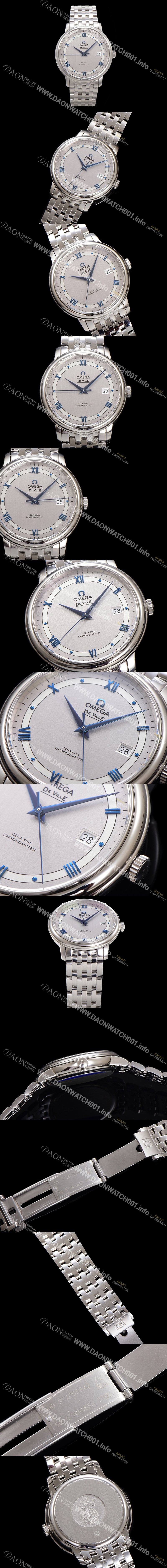 SA급 오메가 남성용 드빌 프레스티지 424.10.40.20.02.001 오토매틱 Cal.8800타입 39.5mm 메탈줄 실버 다이얼 omg20194 xx