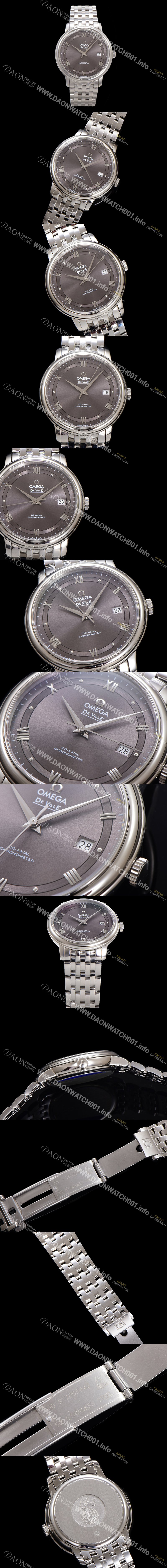 SA급 오메가 남성용 드빌 프레스티지 424.10.40.20.06.001 오토매틱 Cal.8800타입 39.5mm 메탈줄 그레이 다이얼 omg20195 xx