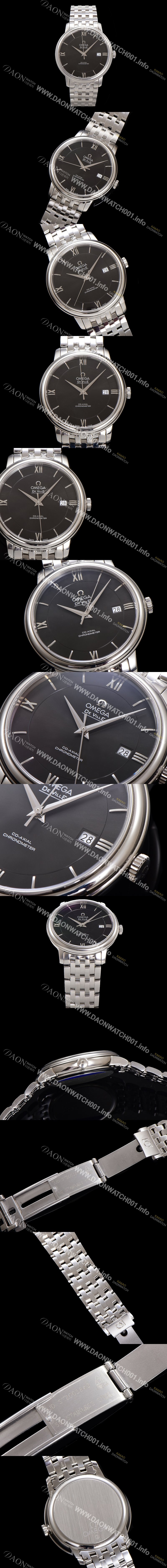 SA급 오메가 남성용 드빌 프레스티지 424.10.40.20.01.001 오토매틱 Cal.8800타입 39.5mm 메탈줄 블랙 다이얼 omg20199 xx