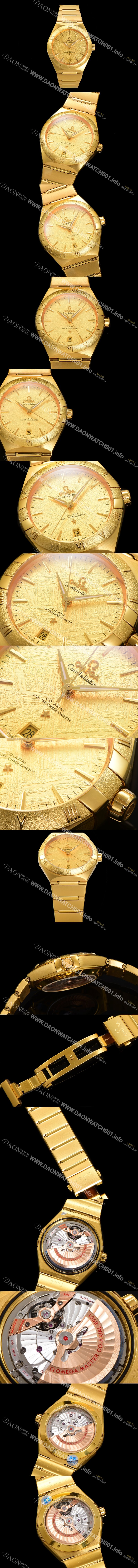 SA급 오메가 남성용 1:1수제공정! 131.50.41.21.99.001 무브UP 컨스틸레이션 코-엑시얼 마스터 오토매틱 Cal.8900타입 41mm 18K 옐로우골드 메탈줄 골드 다이얼 omg20188 xx