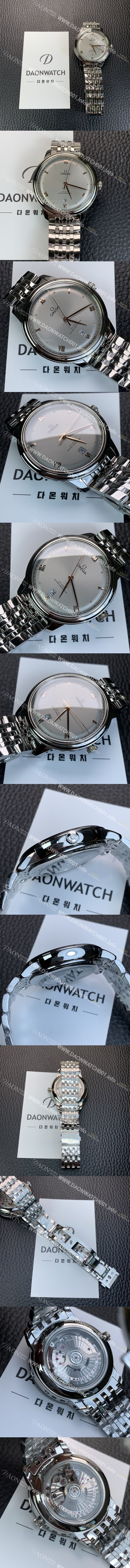 SA급 오메가 남성용 드빌 프레스티지 434.10.40.20.06.001 오토매틱 Cal.8800타입 40mm 메탈줄 그레이 다이얼 omg20211 xx