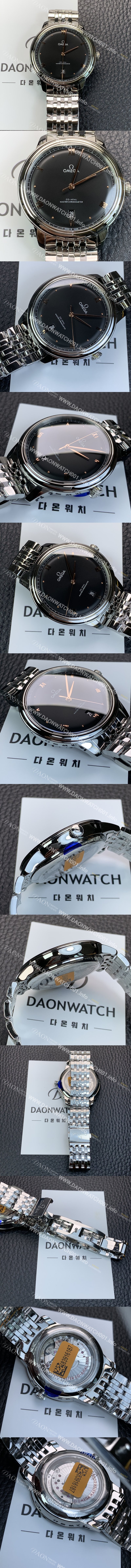 SA급 오메가 남성용 드빌 프레스티지 434.10.40.20.01.001 오토매틱 Cal.8800타입 40mm 메탈줄 블랙 다이얼 omg20212 xx