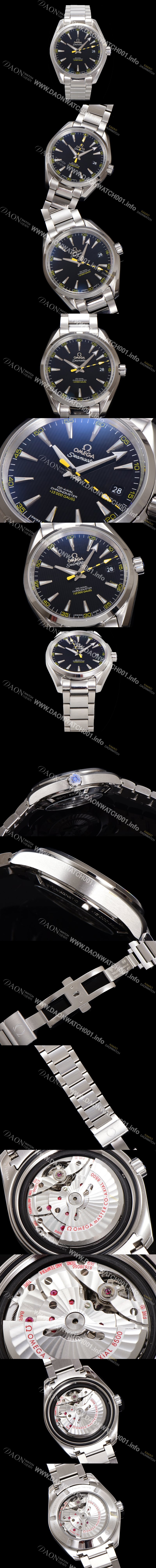 SA급 오메가 남성용 항자성 타임피스 씨마스터 231.10.42.21.01.002 아쿠아테라 150M 마스터 41.5mm 코-액시얼 15,000가우스 크로노미터 블랙 다이얼 오토매틱 무브먼트 omg20220 xx