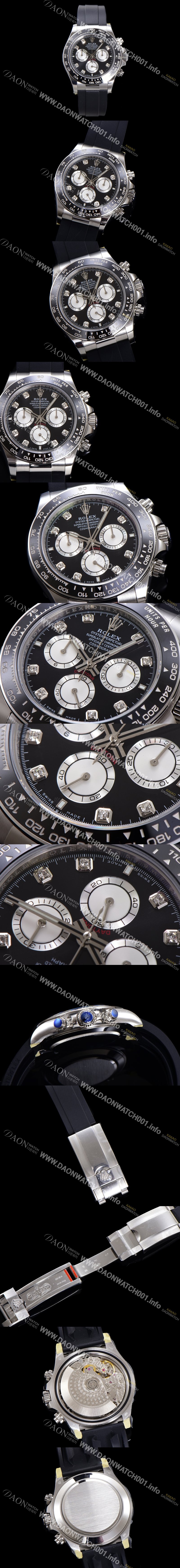SA급 로렉스 남성용 코스모그래프 데이토나 m126519ln-0004 세라믹 베젤 40mm 크로노그래프 7750 오토매틱 무브먼트 블랙 다이얼 rol5326 xx