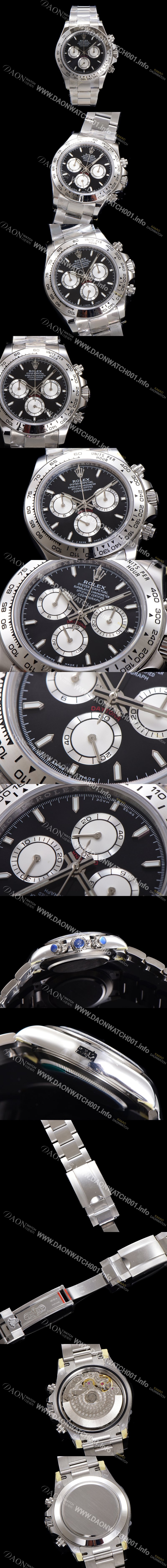 SA급 로렉스 남성용 코스모그래프 데이토나 m126509-0001 40mm 크로노그래프 7750 오토매틱 무브먼트 블랙 다이얼 rol5342 xx