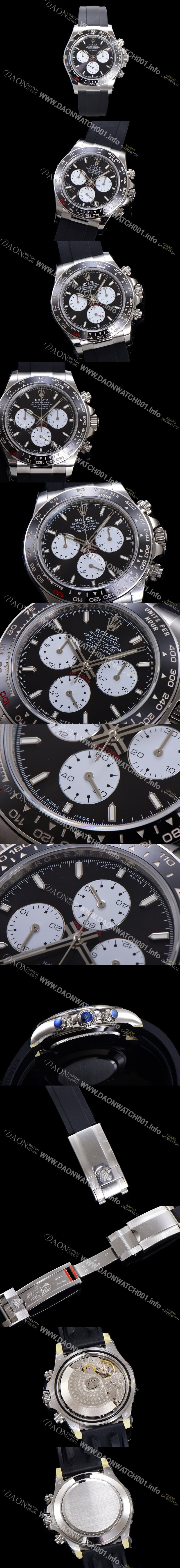 SA급 로렉스 남성용 코스모그래프 데이토나 100주년 m126529LN-0001 세라믹 베젤 40mm 크로노그래프 7750 오토매틱 무브먼트 블랙 다이얼 rol5325 xx