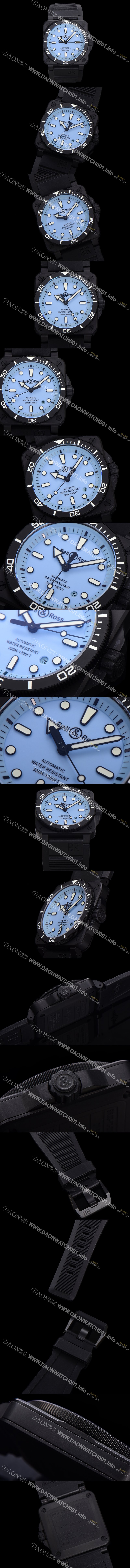 SA급 벨엔로즈 남성용 인스트루먼트03 BR03A-D-LM-CESRB 오토매틱 2892타입 42mm 세라믹 우레탄줄 블루 다이얼 bel4108 xx