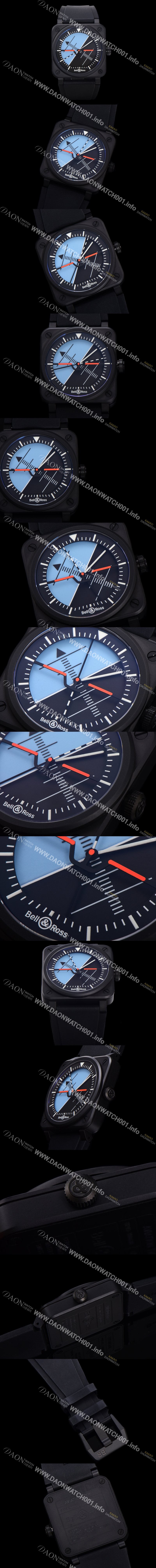 SA급 벨엔로즈 남성용 인스트루먼트03 BR03A-HRZ-CE 오토매틱 2892타입 42mm 세라믹 우레탄줄 블랙/블루 다이얼 bel4109 xx