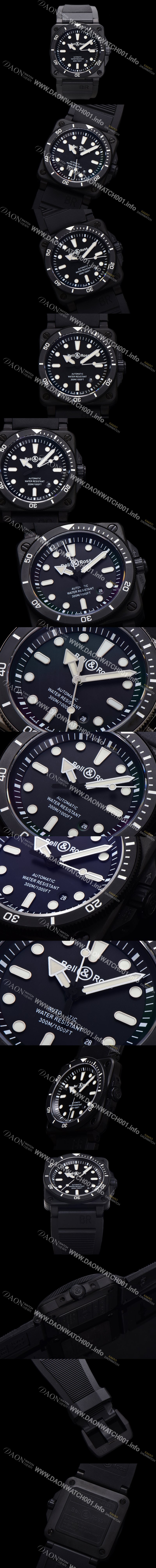 SA급 벨엔로즈 남성용 인스트루먼트03 BR03A-D-BL-CESRB 오토매틱 9015타입 42mm 세라믹 우레탄줄 블랙 다이얼 bel4110 xx