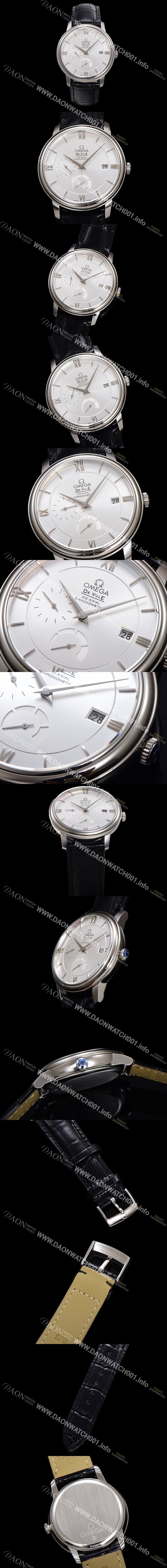 SA급 오메가 남성용 드빌 424.13.40.21.02.001 프레스티지 코-액시얼 39.5mm 오토매틱 Cal.2627 타입 실버 다이얼 omg0163 xx