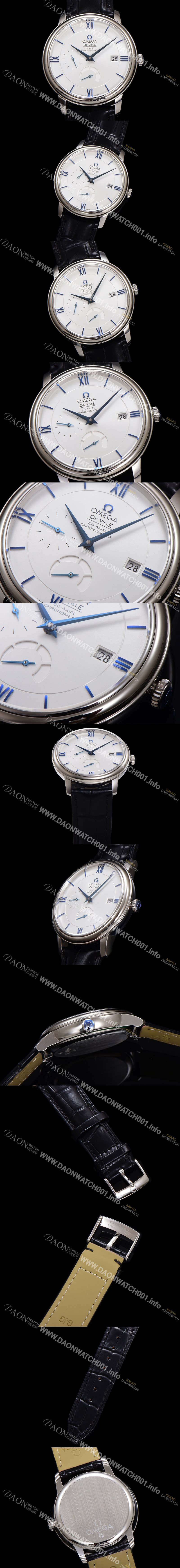 SA급 오메가 남성용 드빌 424.53.40.21.04.001 프레스티지 코-액시얼 39.5mm 오토매틱 Cal.2627 타입 화이트 다이얼 omg0173 xx
