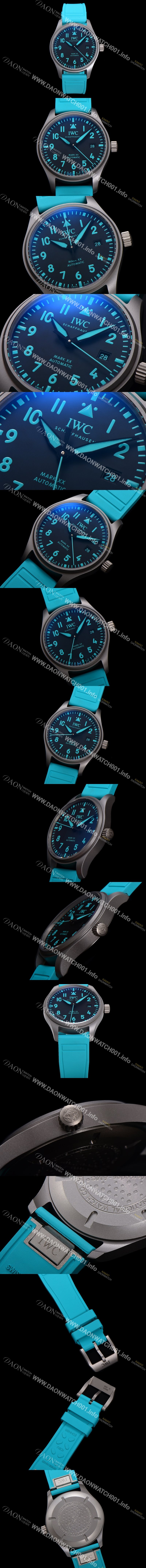 SA급 아이더블유씨 남성용 파일럿 마크 XX AMG Petronas IW328210 오토매틱 9015타입 블랙 다이얼 iwc4090 xx