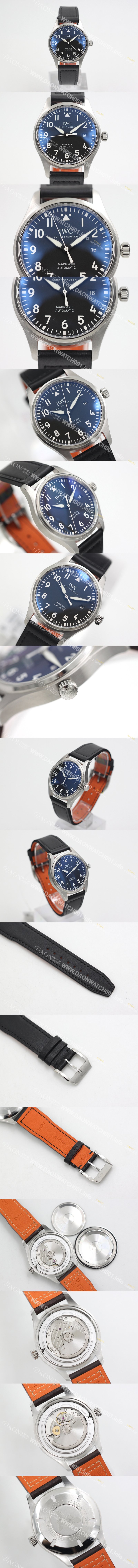 SA급 아이더블유씨 남성용 파일럿 워치 마크 XVIII IW327004 어린왕자 에디션 센트럴 해킹 세컨즈 40mm 블랙 다이얼 오토매틱 무브먼트 iwc4076 xx