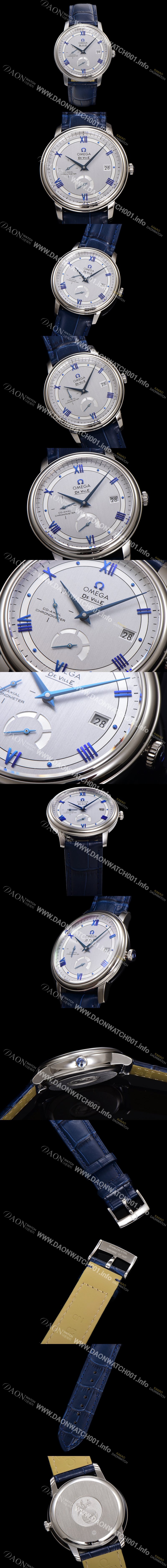 SA급 오메가 남성용 드빌 424.13.40.21.02.003 프레스티지 코-액시얼 39.5mm 오토매틱 Cal.2627 타입 빈티지 실버 다이얼 omg0165 xx