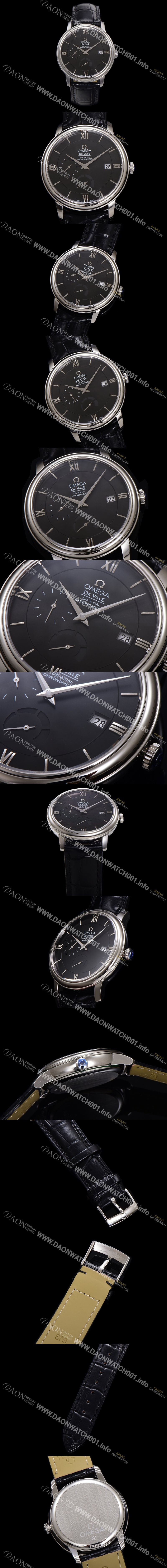 SA급 오메가 남성용 드빌 424.13.40.21.01.001 프레스티지 코-액시얼 39.5mm 오토매틱 Cal.2627 타입 블랙 다이얼 omg0161 xx