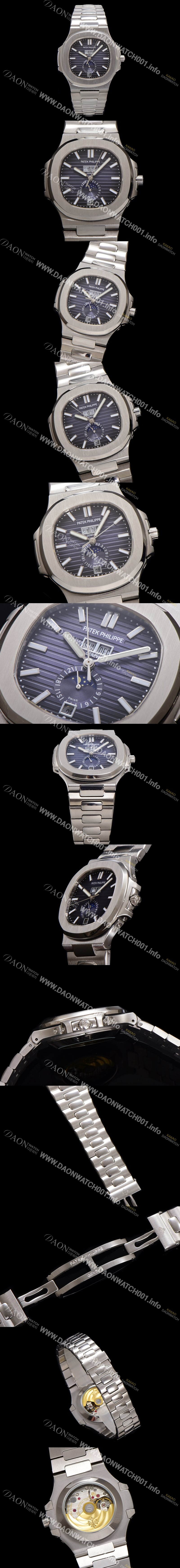 SA급 파텍필립 남성용 노틸러스 5726/1A-014 오토매틱 Cal.324 타입 40.5mm 메탈줄 블루 다이얼 pat2217 xx