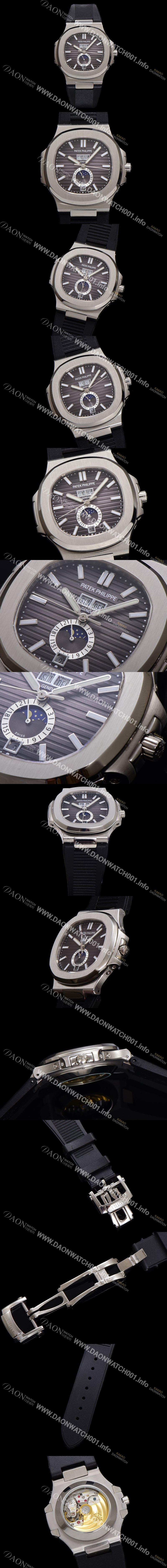 SA급 파텍필립 남성용 노틸러스 5726A-001 오토매틱 Cal.324 타입 40.5mm 우레탄줄 블랙 다이얼 pat2218 xx