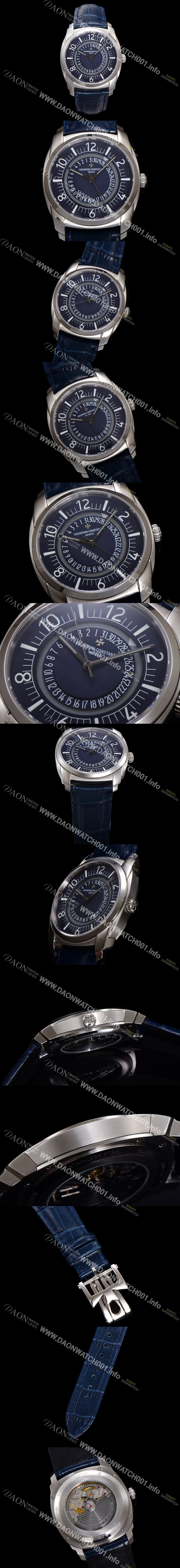 SA급 바쉐론 콘스탄틴 남성용 케드릴셀프 와인딩 4500S/000A-B364 41mm 오토매틱 Cal. 5100/1 타입 블루 다이얼 vac1159 xx