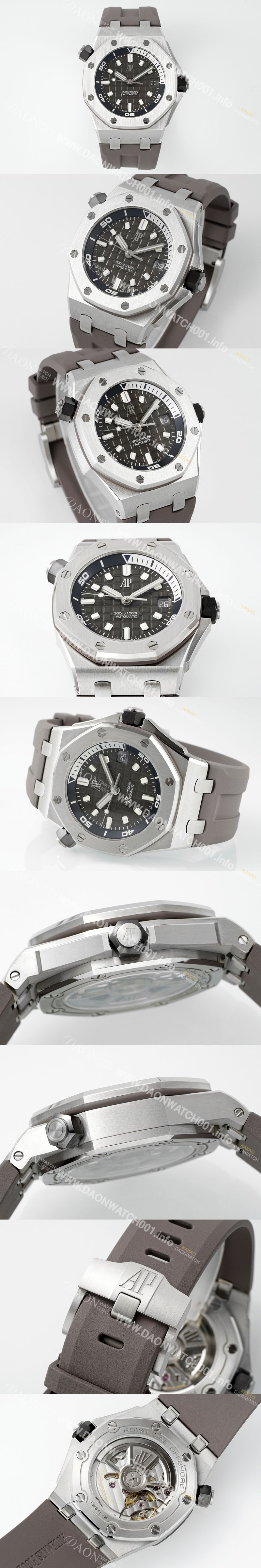 SA급 오데마피게 남성용 하이엔드 로얄오크 오프쇼어 다이버 15720ST.OO.A009CA.01 오토매틱 Cal.4308타입 42mm 그레이 다이얼 aud6577 xx