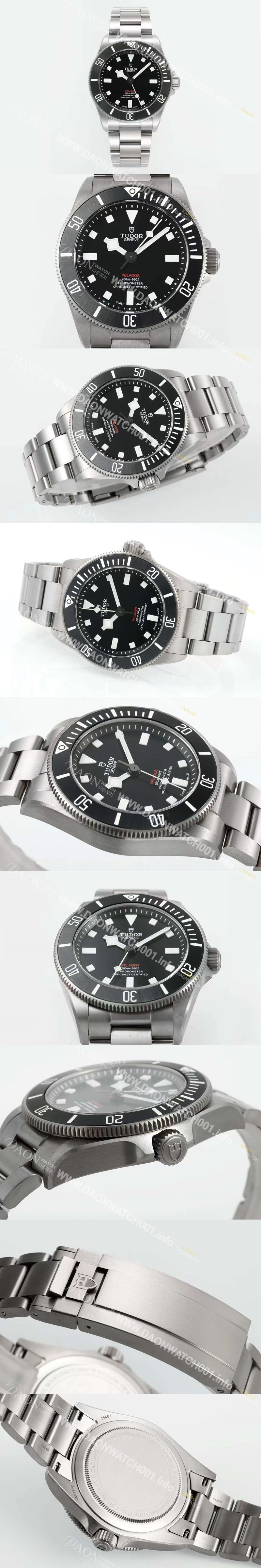 SA급 튜더 남성용 펠라고스 M25407N-0001 티타늄 39mm 오토매틱 무브먼트 블랙 다이얼 tud5123 xx
