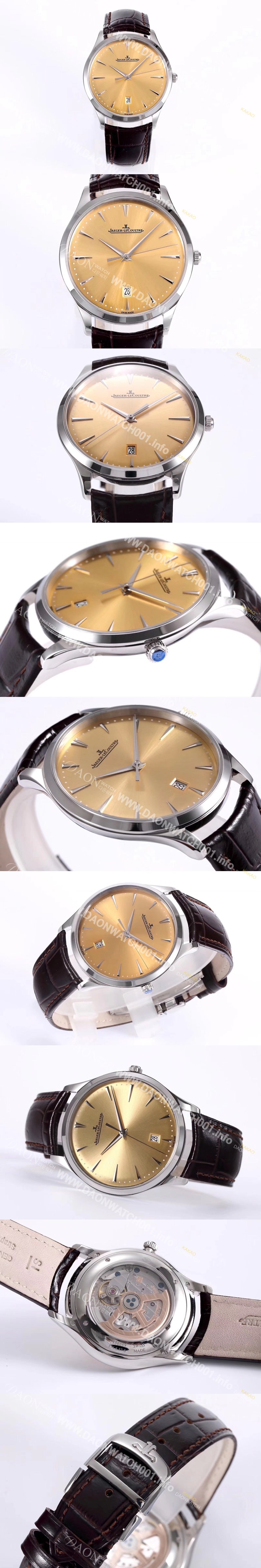 SA급 예거르꿀뜨르남성용 1288430 마스터 울트라씬 데이트 40mm 오토매틱 899/1 타입 샴페인 다이얼 jag0428 xx